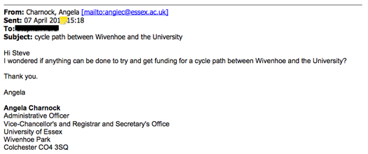 University of Essex Car Park FOI's