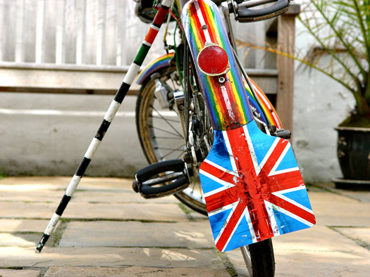 Multi-coloured Moulton, 31/07/09